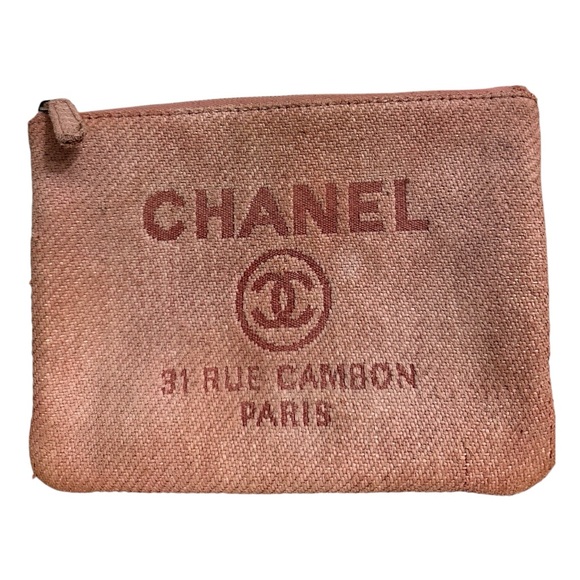 Chanel Woven Straw Raffia Small Deauville Pouch/Clutch - Picture 1 of 9